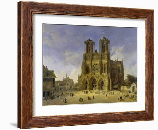 Reims Cathedral, 1833-Domenico Quaglio-Framed Giclee Print