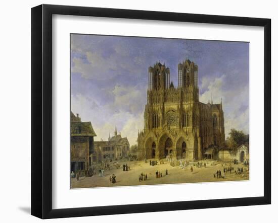 Reims Cathedral, 1833-Domenico Quaglio-Framed Giclee Print