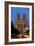 Reims Cathedral at dusk in Champagne France-Charles Bowman-Framed Photographic Print