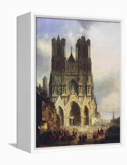 Reims Cathedral, Painting by David Roberts (1796-1864)-David Roberts-Framed Premier Image Canvas