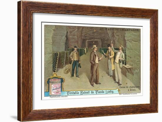 Reims Champagne Caves-null-Framed Art Print