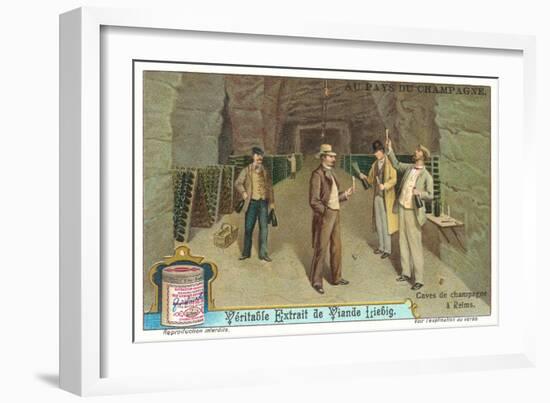 Reims Champagne Caves-null-Framed Art Print