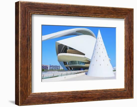 Reina Sofia Arts Palace, City of Arts and Sciences, Valencia, Spain-Marco Simoni-Framed Photographic Print