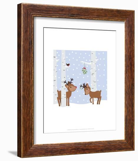 Reindee Love - Wink Designs Contemporary Print-Michelle Lancaster-Framed Art Print