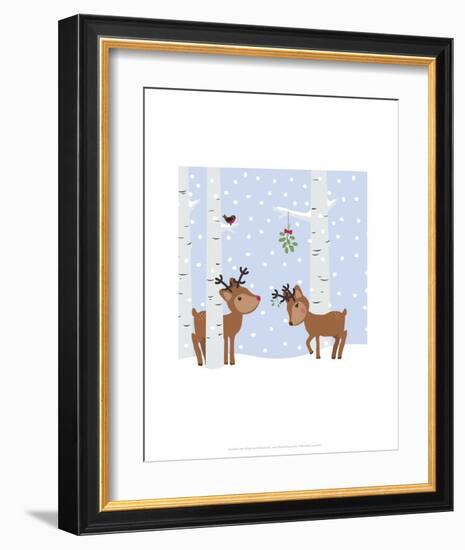 Reindee Love - Wink Designs Contemporary Print-Michelle Lancaster-Framed Art Print