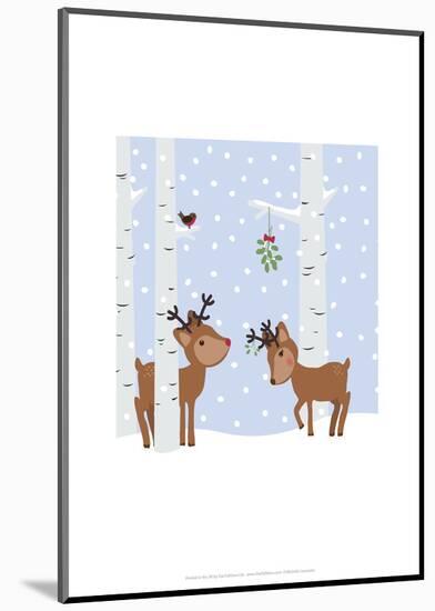 Reindee Love - Wink Designs Contemporary Print-Michelle Lancaster-Mounted Giclee Print