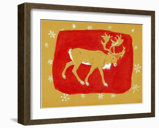 Reindeer, 1960s-George Adamson-Framed Giclee Print