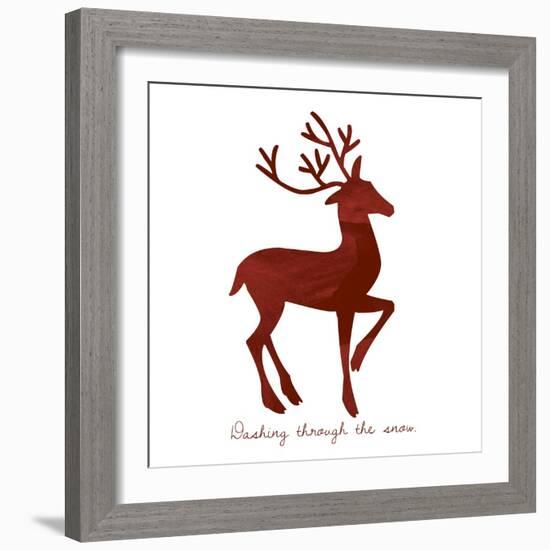 Reindeer 1-Erin Clark-Framed Giclee Print