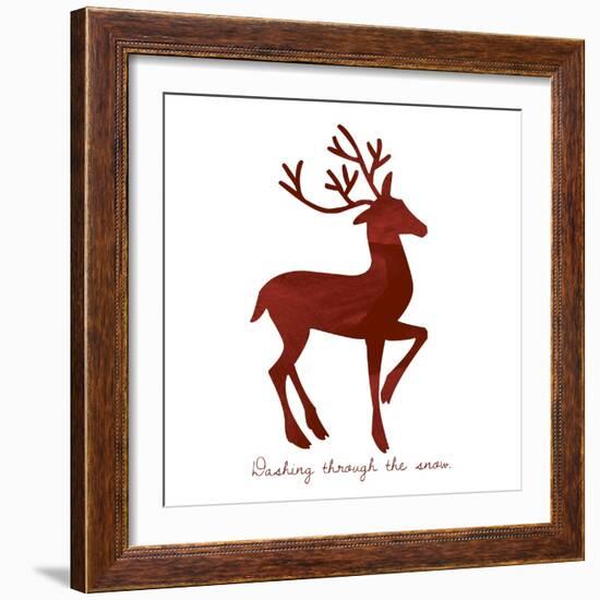 Reindeer 1-Erin Clark-Framed Giclee Print