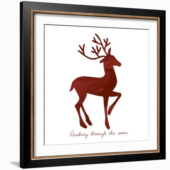 Reindeer 1-Erin Clark-Framed Giclee Print