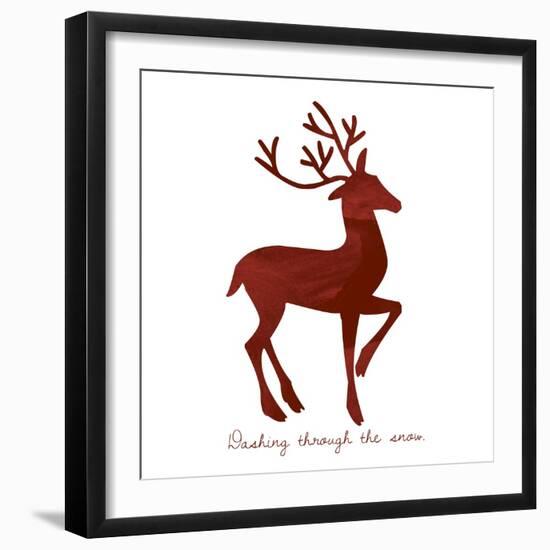 Reindeer 1-Erin Clark-Framed Giclee Print