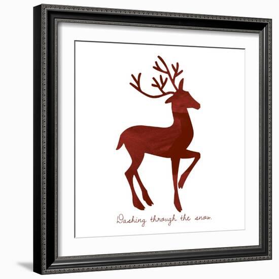 Reindeer 1-Erin Clark-Framed Giclee Print