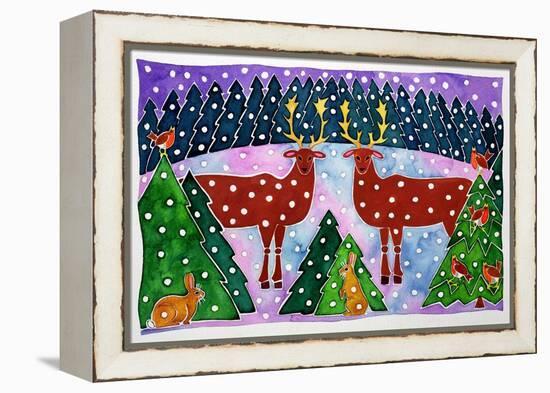 Reindeer and Rabbits-Cathy Baxter-Framed Premier Image Canvas