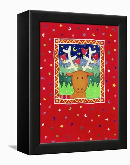 Reindeer and Robins-Cathy Baxter-Framed Premier Image Canvas