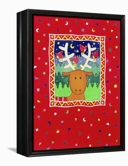 Reindeer and Robins-Cathy Baxter-Framed Premier Image Canvas