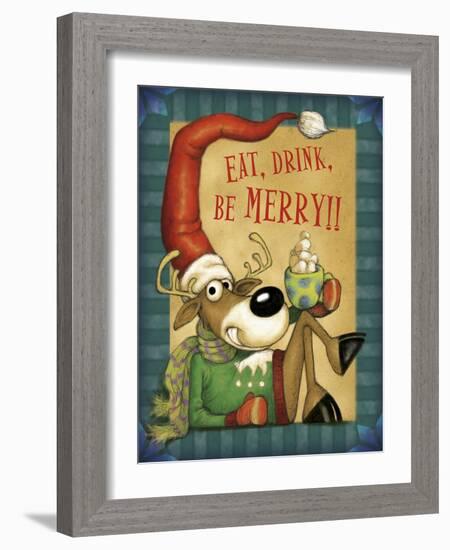 Reindeer Cocoa-Margaret Wilson-Framed Giclee Print
