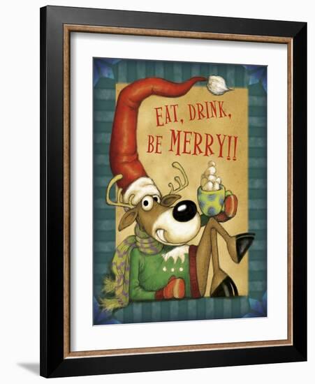 Reindeer Cocoa-Margaret Wilson-Framed Giclee Print