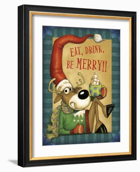 Reindeer Cocoa-Margaret Wilson-Framed Giclee Print