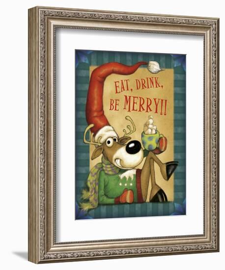 Reindeer Cocoa-Margaret Wilson-Framed Giclee Print
