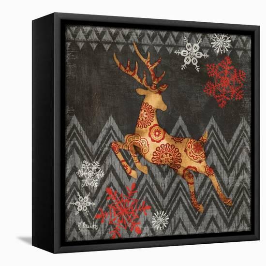 Reindeer Dance II-Paul Brent-Framed Stretched Canvas