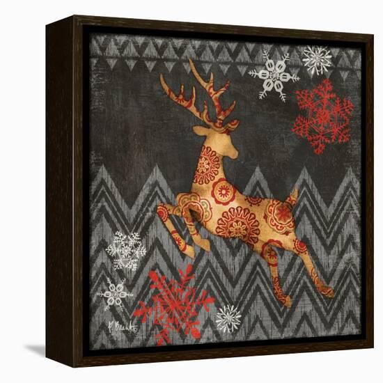 Reindeer Dance II-Paul Brent-Framed Stretched Canvas