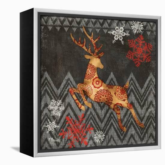 Reindeer Dance II-Paul Brent-Framed Stretched Canvas