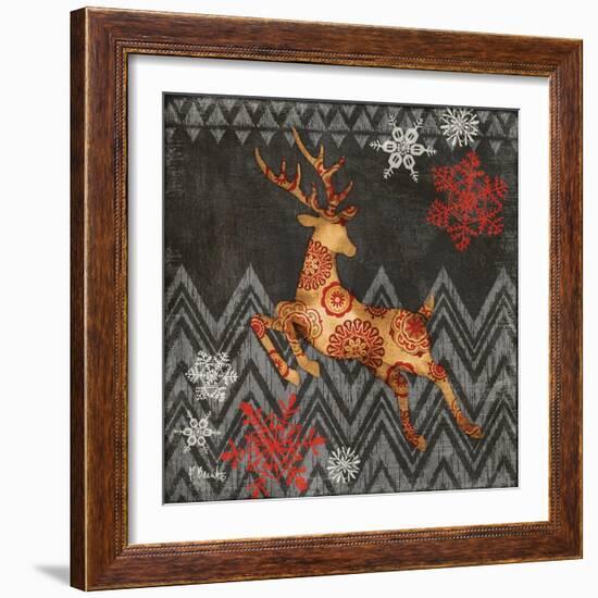 Reindeer Dance II-Paul Brent-Framed Art Print