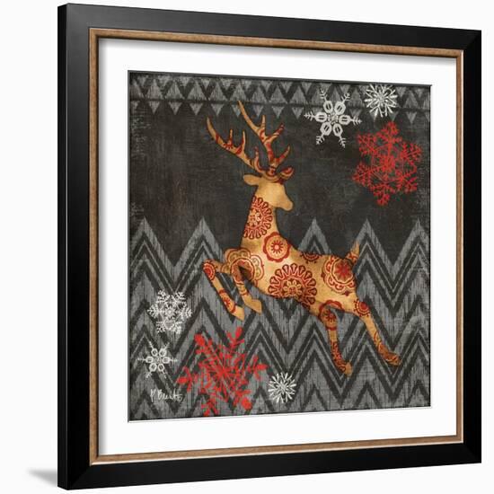 Reindeer Dance II-Paul Brent-Framed Art Print