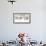 Reindeer herded by Sami people running fast in the white landscape during a snowfall, Lapland-Roberto Moiola-Framed Photographic Print displayed on a wall