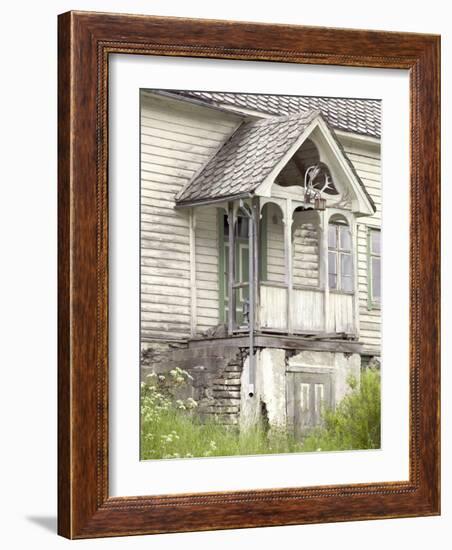 Reindeer Horns above Abandon House, Vic and Gudvagen, Norway-Russell Young-Framed Photographic Print