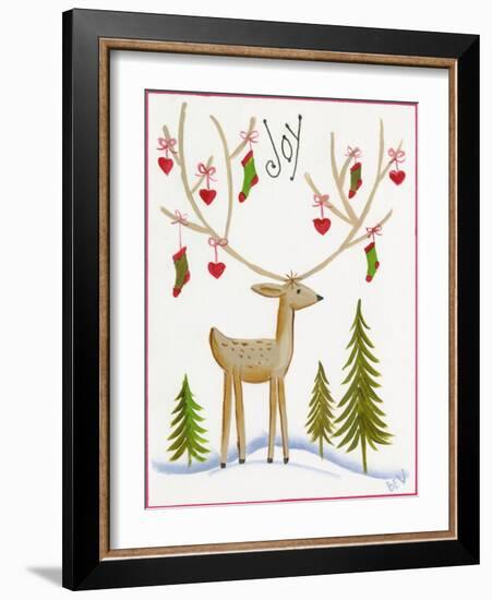 Reindeer Joy-Beverly Johnston-Framed Giclee Print