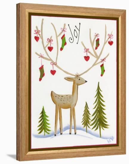 Reindeer Joy-Beverly Johnston-Framed Premier Image Canvas