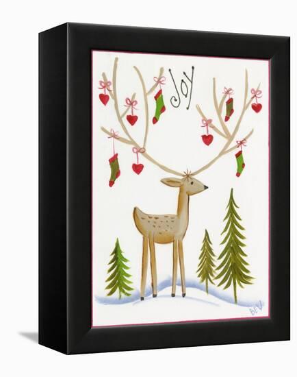 Reindeer Joy-Beverly Johnston-Framed Premier Image Canvas