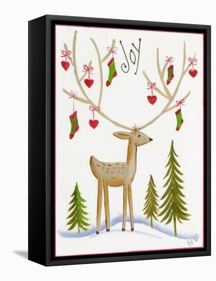 Reindeer Joy-Beverly Johnston-Framed Premier Image Canvas