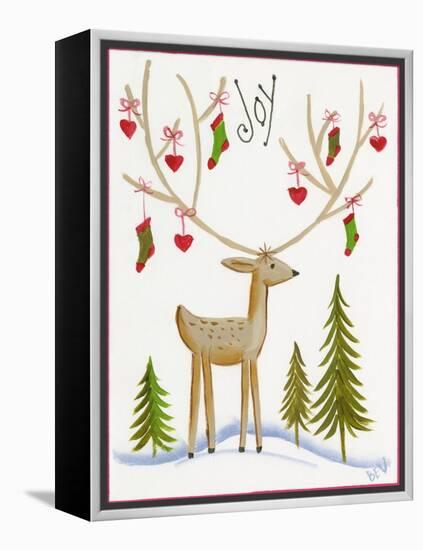 Reindeer Joy-Beverly Johnston-Framed Premier Image Canvas