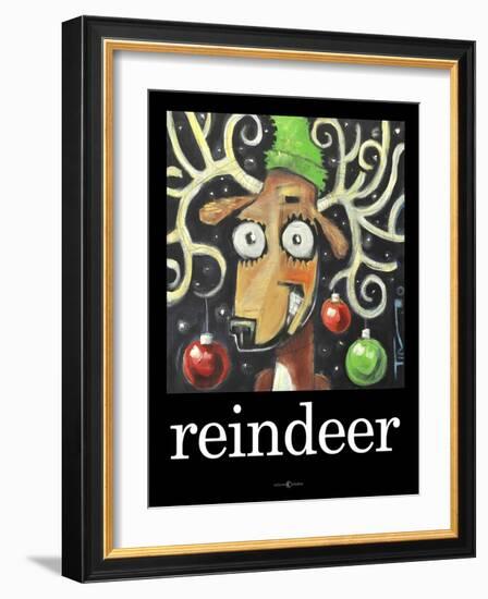 Reindeer Poster-Tim Nyberg-Framed Giclee Print