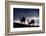 Reindeer reindeer silhouetted against the skyline, Cairngorm National Park, Speyside, Scotland-Laurie Campbell-Framed Photographic Print