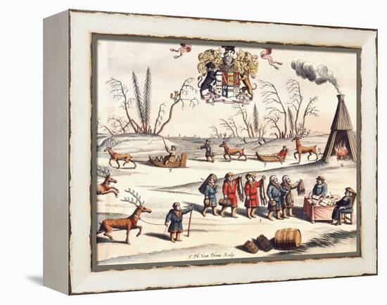 Reindeer Shepherds, Lapland-Joan Blaeu-Framed Premier Image Canvas