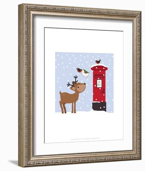 Reindeer - Wink Designs Contemporary Print-Michelle Lancaster-Framed Art Print