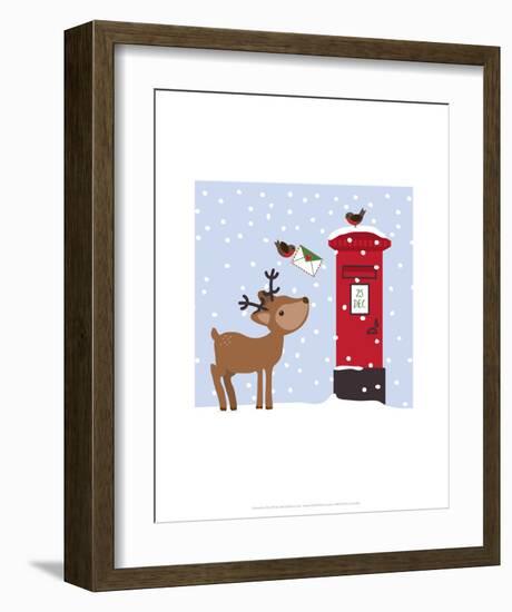 Reindeer - Wink Designs Contemporary Print-Michelle Lancaster-Framed Art Print