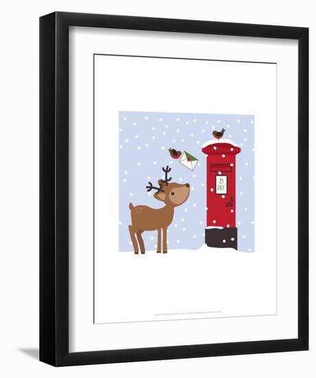 Reindeer - Wink Designs Contemporary Print-Michelle Lancaster-Framed Art Print