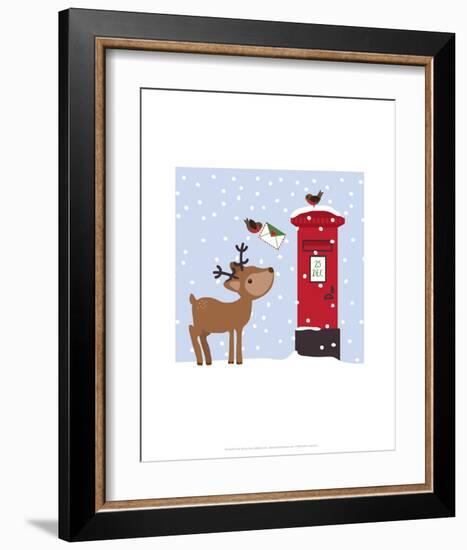 Reindeer - Wink Designs Contemporary Print-Michelle Lancaster-Framed Art Print