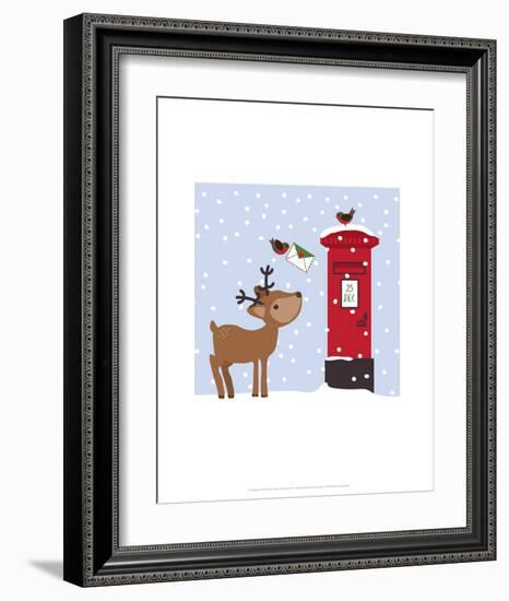 Reindeer - Wink Designs Contemporary Print-Michelle Lancaster-Framed Art Print