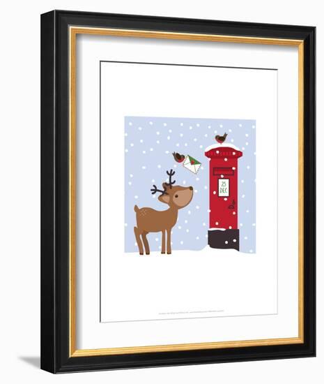 Reindeer - Wink Designs Contemporary Print-Michelle Lancaster-Framed Art Print