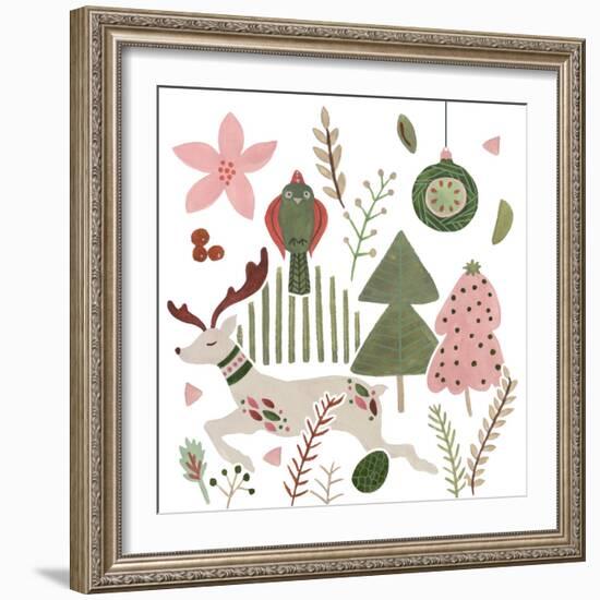 Reindeer Wishes VI-Melissa Wang-Framed Art Print