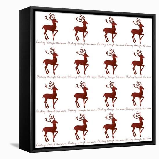 Reindeer Wrap-Erin Clark-Framed Premier Image Canvas