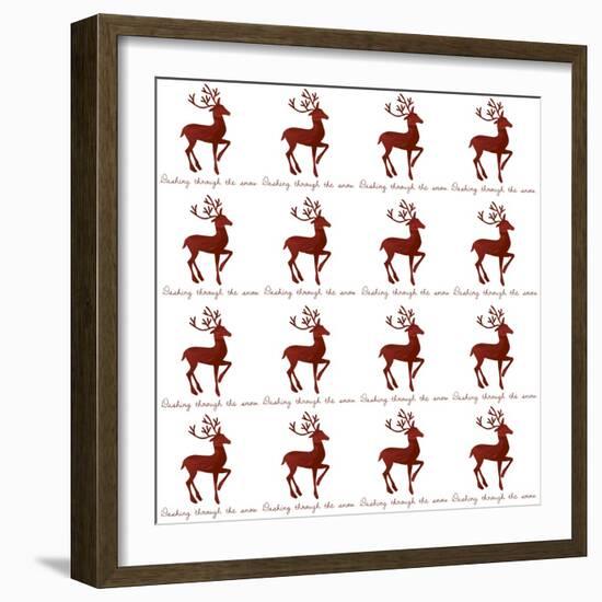 Reindeer Wrap-Erin Clark-Framed Giclee Print