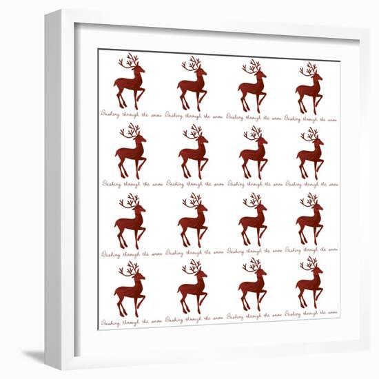 Reindeer Wrap-Erin Clark-Framed Giclee Print