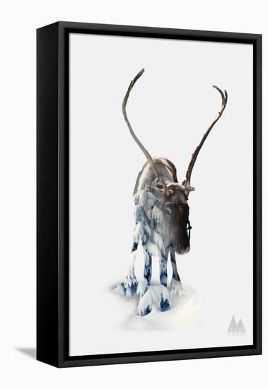 Reindeer-null-Framed Premier Image Canvas