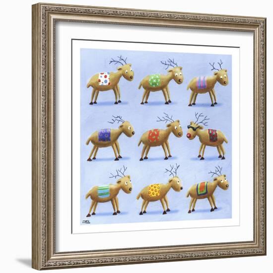 Reindeer-Louise Tate-Framed Giclee Print